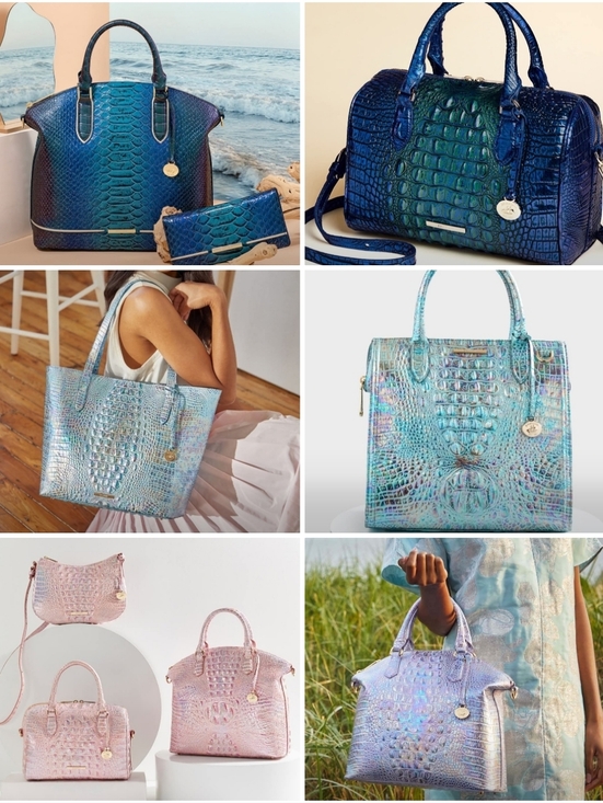 Small to medium bags in pink patterns